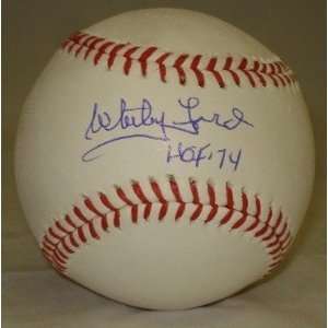  Autographed Whitey Ford Baseball   HOF 74 JSA W150935 