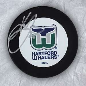 KEITH PRIMEAU Hartford Whalers SIGNED Hockey PUCK  Sports 