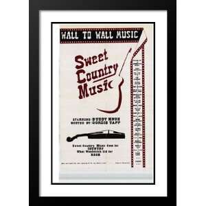   Country Music 20x26 Framed and Double Matted Movie Poster   Style A