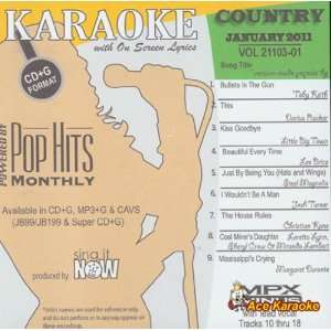  Pop Hits Monthly Country   January 2011 Karaoke CDG 