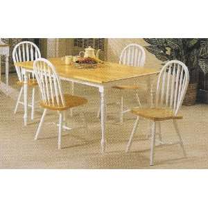   and white finish country style wood dining set Furniture & Decor