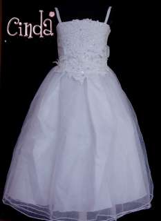 New Flower Girl Party Bridesmaid Wedding Pagent Dress  