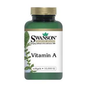  Vitamin A 10,000 IU 500 Sgels by Swanson Premium Health 
