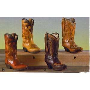    4 MINIATURE COWBOY BOOTS by JUST PLAIN COUNTRY 