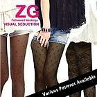 Visual Seduction Full Length Patterned Tights/Pantyhose/Stockings(8002 