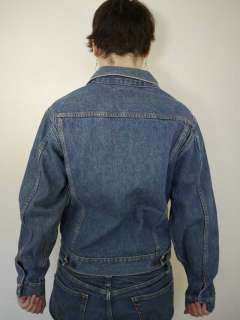 Vtg 80s Womens Denim Jean Jacket Coat 38 USA NOS  