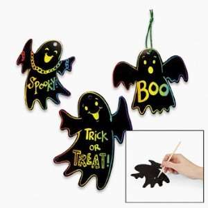  Magic Color Scratch Ghost Ornaments   Craft Kits 