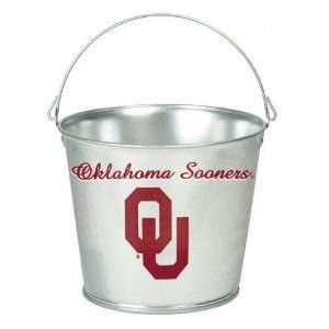 Oklahoma Sooners Bucket 5 Quart Galvanized Pail  Sports 