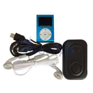 New Mini Metal Clip  Player Support TF / SD Card Blue Fast Ship US 