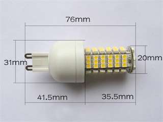   White Bulb Lamp 85 265V 102 SMD LEDs 5W 350LM Corridor Light  