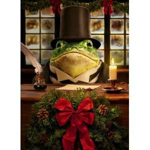  Avanti Christmas Cards, Frog Cratchit, 10 Count