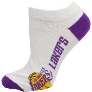 Los Angeles Lakers Ladies White Team Color Logo Ankle Socks  