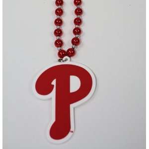   Philadelphia Phillies MLB Team Logo Bead Necklace