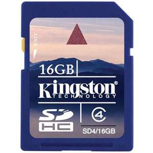 KINGSTON sd4/16gb 16GB class 4 sdhc SDHC Memory Card  