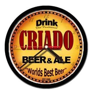  CRIADO beer and ale cerveza wall clock 