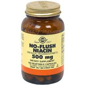 No Flush Niacin 500 mg (Vitamin B3) (Inositol Hexanicotinate), 100 