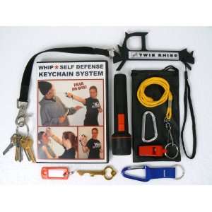  WHIP TWIN RHINO PROTECTOR SELF DEFENSE KEYCHAIN SYSTEM 