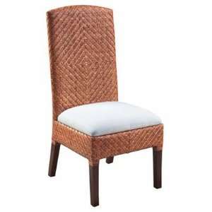  Selamat Designs Meranti Fabric Parson Side Chair in Brown 
