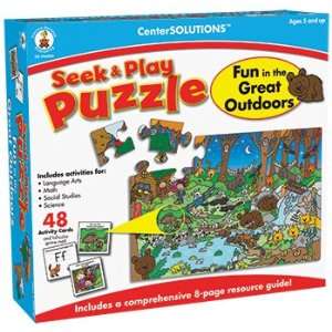  5 Pack CARSON DELLOSA SEEK & PLAY PUZZLE FUN IN THE GREAT 