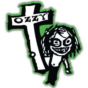  Ozzy Osbourne Cross car bumper sticker decal 4 x 4 