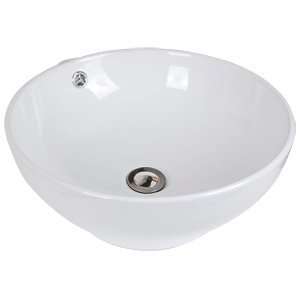  New Round Bowl Porcelain Ceramic Vessel Sink for Bathroom 