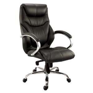   Leather Executive Office Desk Chairs with Chrome Frame Office