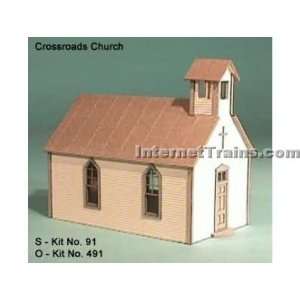    American Model Builders S Scale Crossroads Church Kit Toys & Games