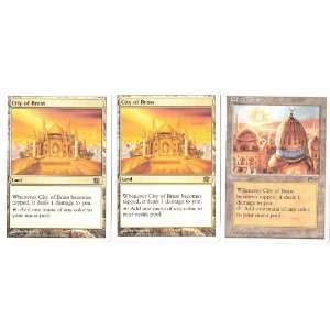  Magic the Gathering CITY OF BRASS Playset of 3 Everything 