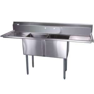  Elkay SSP   Two (2) Compartment Sink   72 W x 24 D   Two 