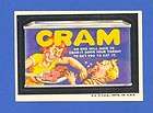 1974 Topps Original Wacky Packages 5th Series Cram tb  