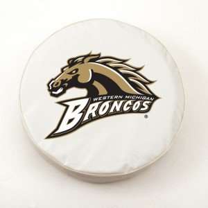   Broncos White Tire Cover, Large 