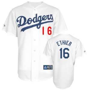 MLB Player Andre Ethier Jersey #16 Los Angeles Dodgers White Baseball 