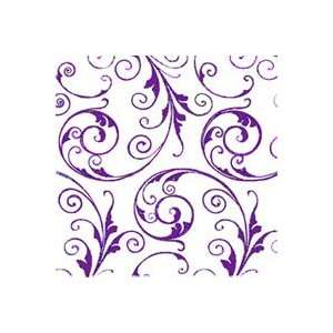  Sassy Swirls Purple Self Sealing Cellophane Bag 3 x 5 