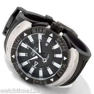 Invicta Mens Sea Scavenger Black Rubber Watch 0666 NWT  