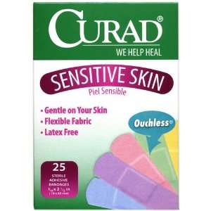  Curad Sensitive Skin Bandages, 25 Count Health & Personal 