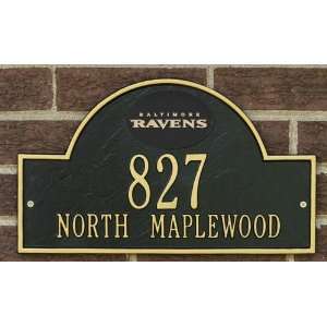  Baltimore Ravens Black & Gold Personalized Address Plaque 