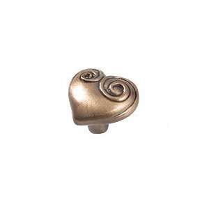  Sculptural Collection Spiral Heart Knob