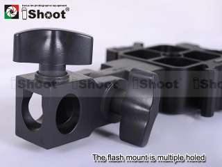 Tri Hot Shoe Mount Flash Bracket/Umbrella Holder for Nikon Canon 