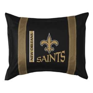  New Orleans Saints Sideline Pillow Sham   Standard Sports 