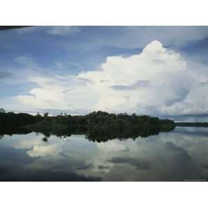 Sky Reflected in the Orinoco River in Venezuela Stretched 