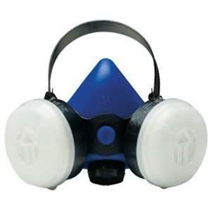 Prof. Half Mask Respirator W/Ov Cartridge & N95 Filter   Clamshell   L