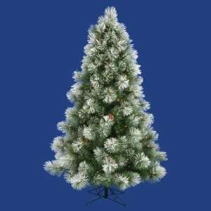  Flocked Scotch Pine 90 Artificial Christmas Tree with 
