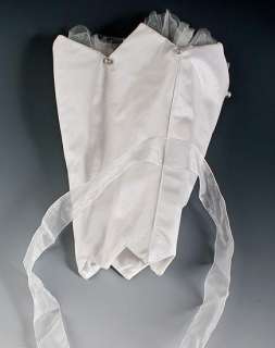 Satin Bridal Bouquet Holder Sleeve with Ribbon & Tulle  