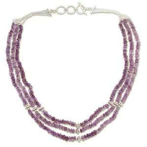  Amethyst strand necklace, Scintillating Jewelry
