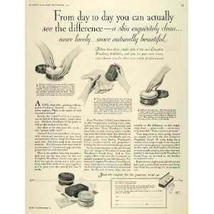  1927 Ad Woodburys Facial Cold Cream Soap Jergens Skin 