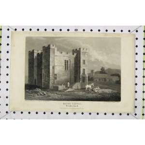 1802 View Dacre Castle Cumberland Engraving Storer