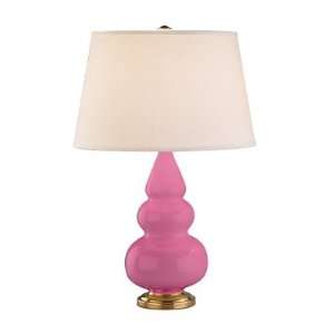 Robert Abbey 248X Triple Gourd   Accent Table Lamp, Schiaparelli Pink 