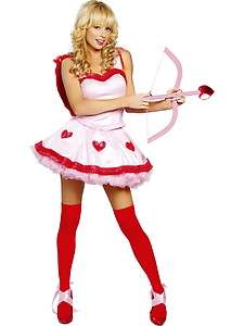 Sexy Valentines Day Cute Cupid Dress Costume Outfit  