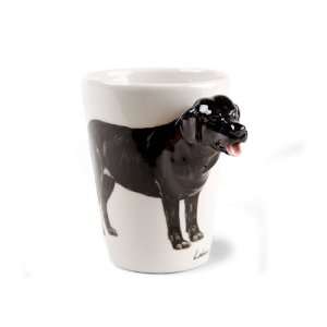  Labrador Black Handmade Coffee Mug (10cm x 8cm)