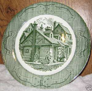 THE OLD CURIOSITY SHOP GREEN PLATE 10 ROYAL CHINA  